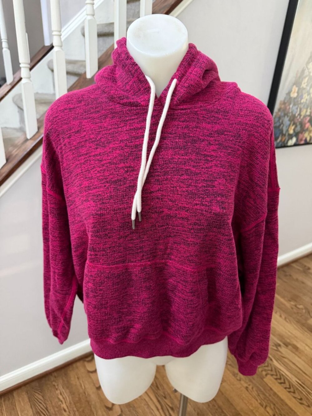 John Elliott Co-Mix Space-Dye Hoodie Pink Size 0 XS